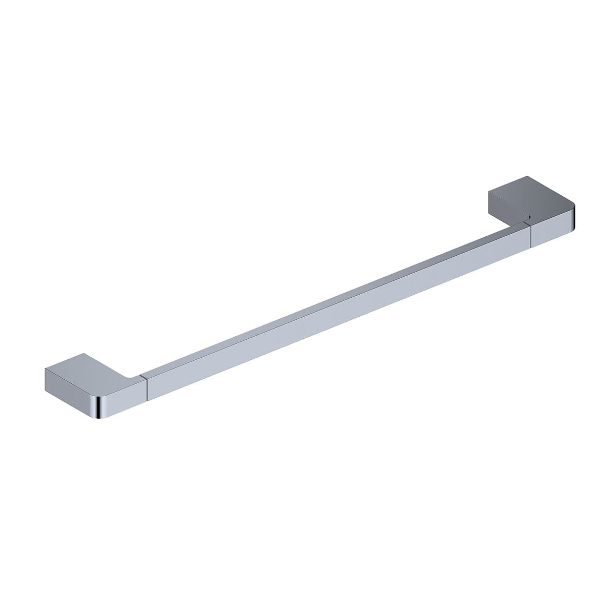 Cube 17.5" Polished Chrome Wall Mounted Towel Bar