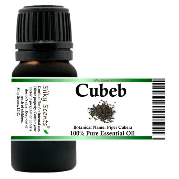 Cubeb Essential Oil 5 ml (1/6 fl oz) - 100% Pure and Natural by Silky Scents