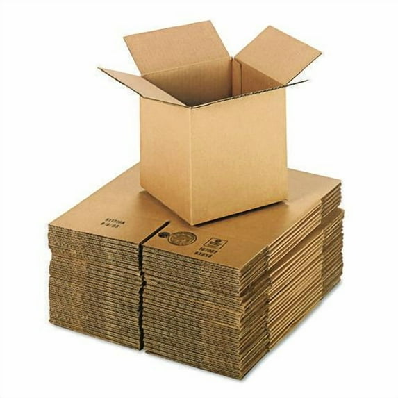 Cubed Fixed-Depth Corrugated Shipping Boxes, Regular Slotted Container (RSC), Medium, 8" x 8" x 8", | Bundle of 10