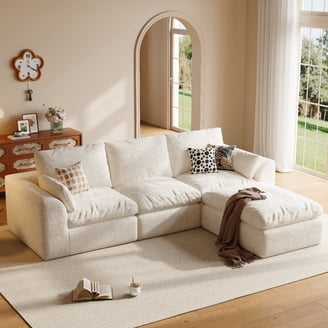 Aukfa 85 Reversible Sectional Sofa - Couch with Chaise - Walmart.com