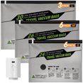 thumbnail image 1 of Cubepoint 15 Bags Travel Vacuum Bags with Rechargeable Pump, 3L+6M+6S Travel Vacuum Storage Bags, Compression Bags, Vacuum Seal Bags for Clothes and Travel, 1 of 11