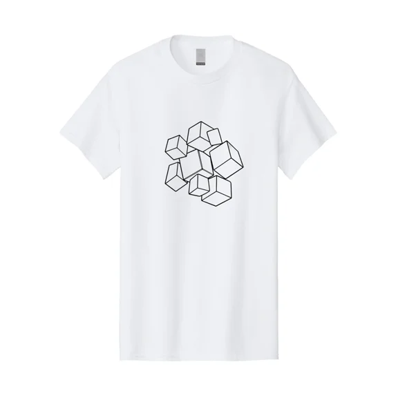 Cubes-2 Mens Graphic Tee, 100% Cotton, Casual Summer Wear