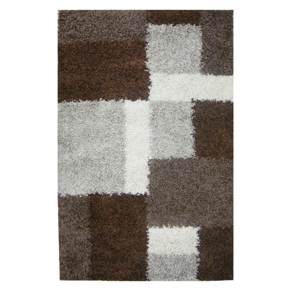 Cubes Area Rug - Beige/Brown