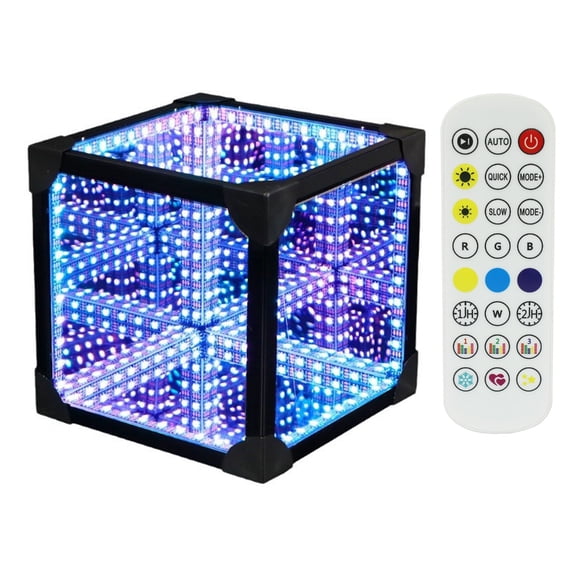 Cubes Night Light with Remote Application Control Music Sync Dynamic Modes USB Powered Colorful LED Desk Decorating