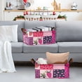 thumbnail image 1 of Cubes Pink Straberries Storage Bins with Handles Foldable Storage Baskets for Shelves Organizer Cloth Baskets, 1 of 8