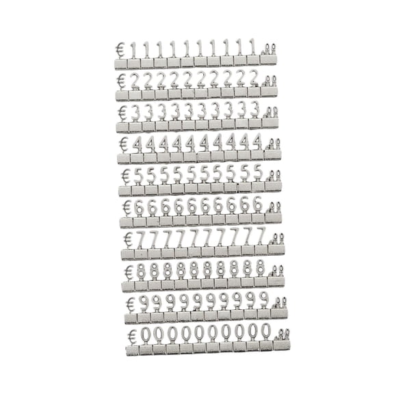 Cubes Price Display Tags Jewelry Tags Exquisite Metal Price Tag Pricemarker Labels Mini for Bakery Window Counter Restaurant