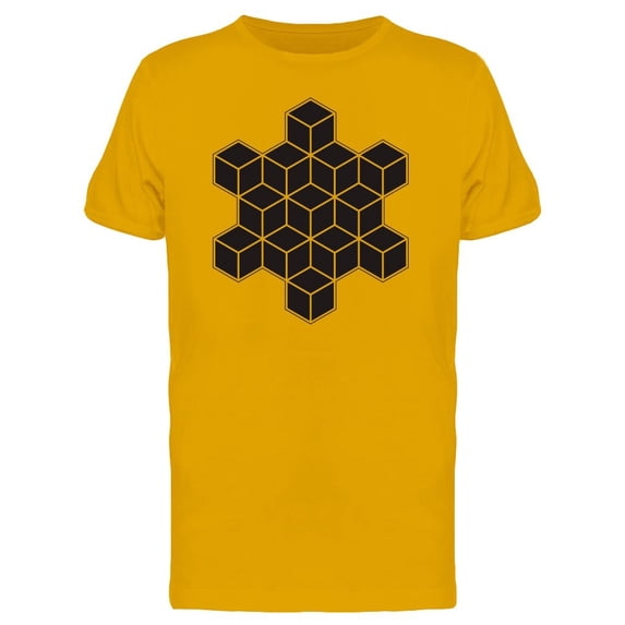 Cubes With Snowflake Shape Tee Men's -Image by Shutterstock