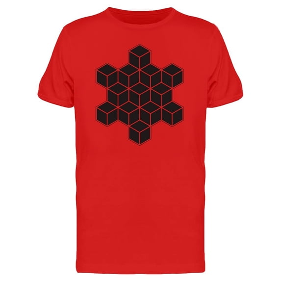 Cubes With Snowflake Shape Tee Men's -Image by Shutterstock