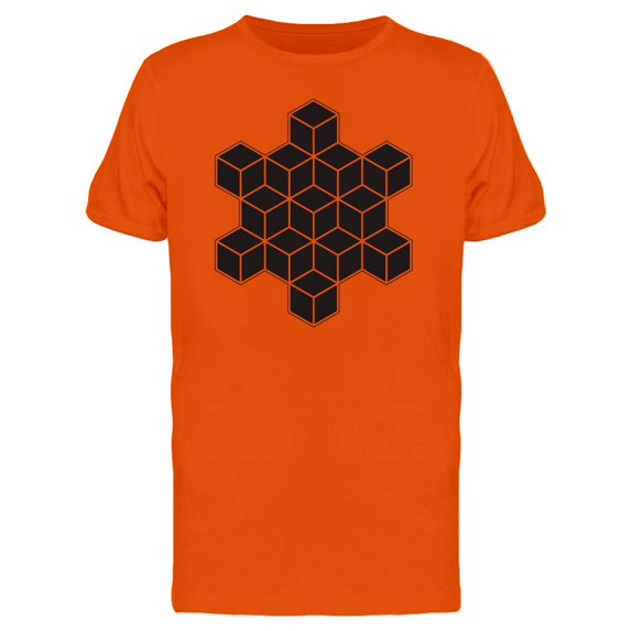 Cubes With Snowflake Shape Tee Men's -Image by Shutterstock