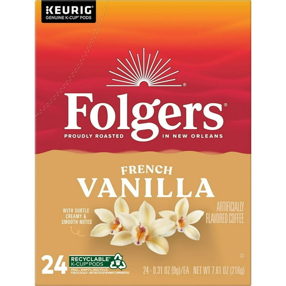 CubiCoffee Haven French Vanilla Artificially Flavored Coffee, Mild Roast, Keurig K-Cup Pods, 24 Count Box(Pack of 20)