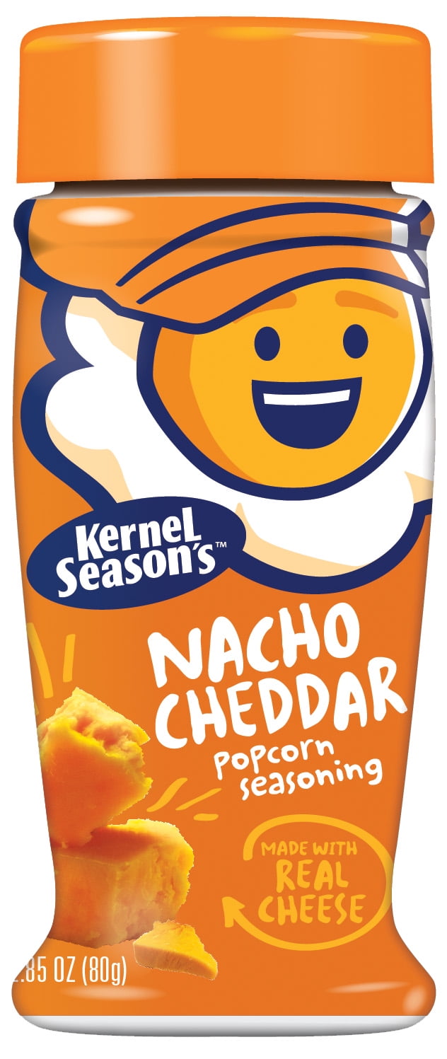 CubiConrBytes Nacho Cheddar Popcorn Seasoning, 2.85 OZ-Pack of 4
