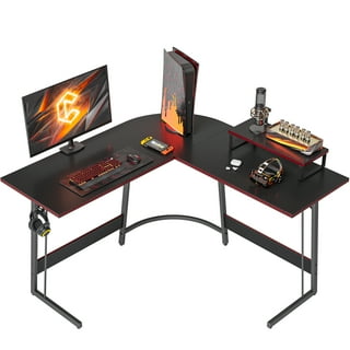 Cubiker 59 L Shaped Gaming Desk, Corner Computer Desk, Sturdy Home Office  Computer Table, Writing Desk, Larger Gaming Desk Workstation, Black :  : Home