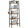 thumbnail image 1 of CubiCubi 5-Tier Ladder Shelf, Storage Rack Shelves with Hooks, Fir, 1 of 6