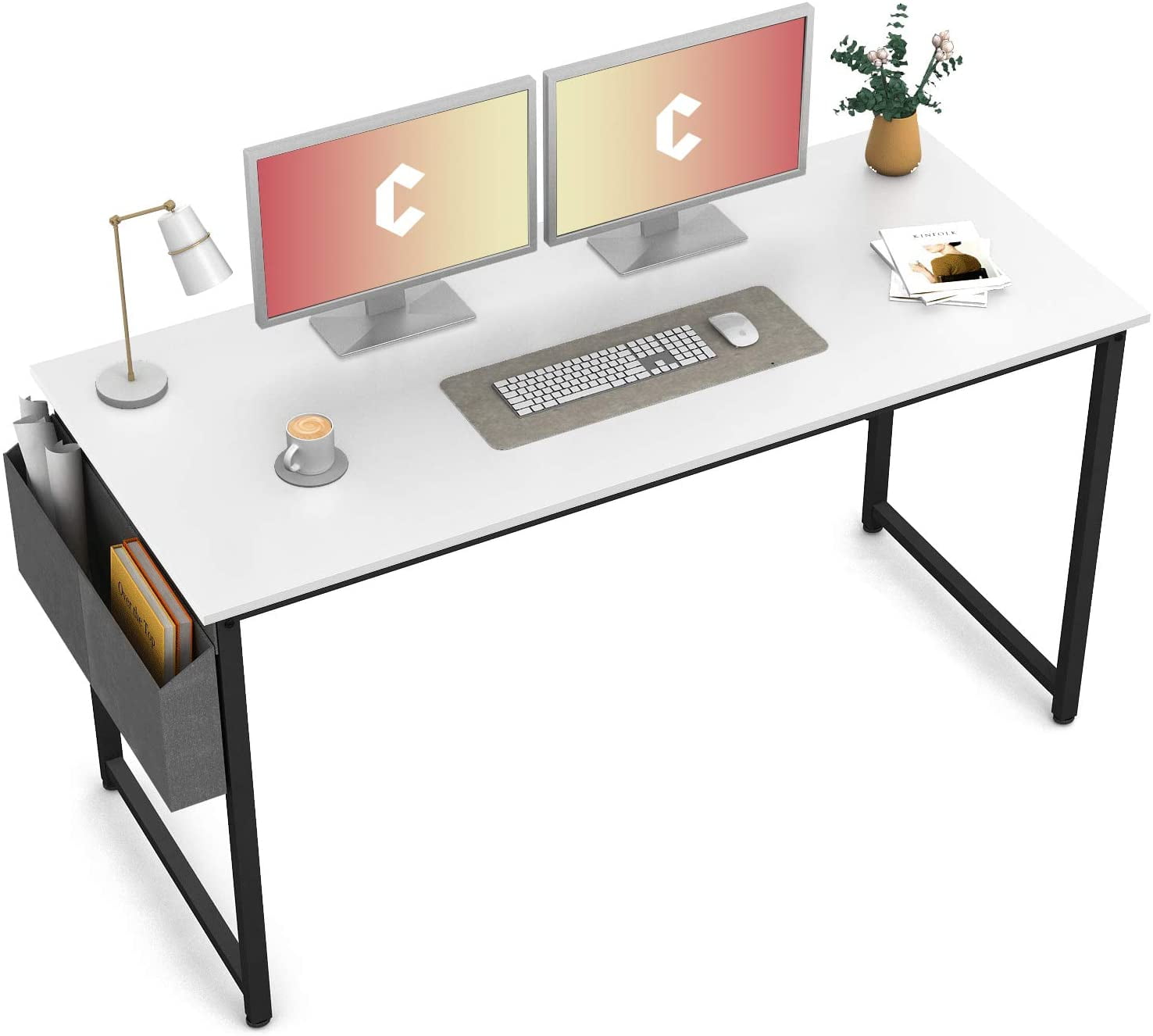 Cubiker Computer Home Office Desk with Drawers, 40 Inch Small Desk