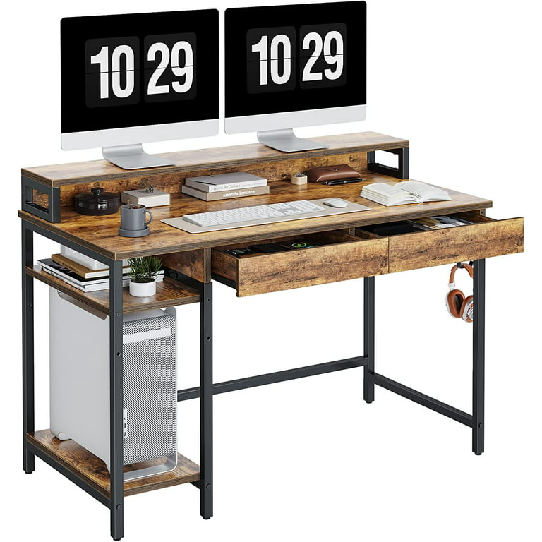 https://i5.walmartimages.com/seo/CubiCubi-Computer-Desk-with-Monitor-Stand-47-inch-Home-Office-Study-Writing-Table-with-Drawers-and-Storage-Shelves-for-Small-Spaces-Rustic-Brown_495caa0e-a9e6-4b24-932b-c56de8ca8952.b5fa8d5235dcfd5f0cce34e9a3f0efa0.jpeg?odnHeight=768&odnWidth=768&odnBg=FFFFFF