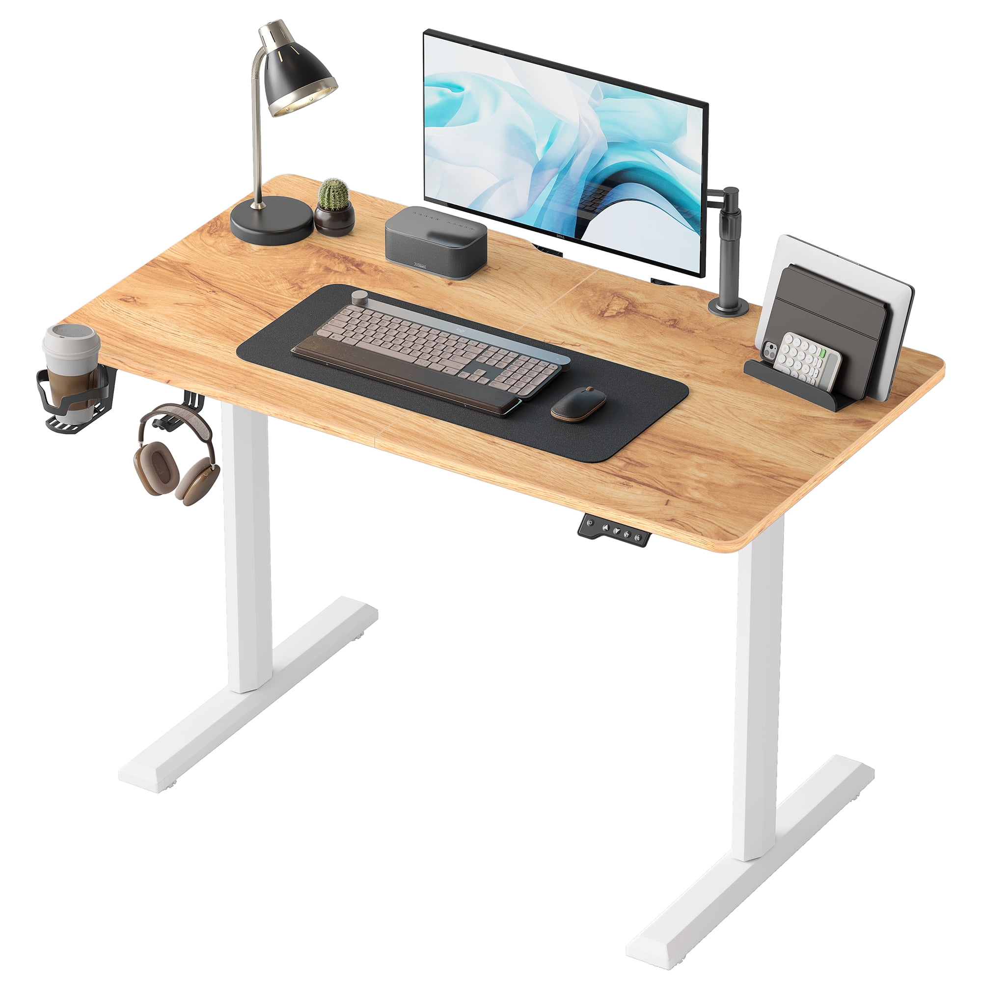 CubiCubi Electric Standing Desk 44 inches Height Adjustable Table