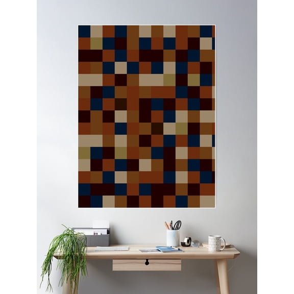 Cubic Mayhem Poster Wall Art, Modern Wall Decor For Living Room Bedroom, 16x24 UNFRAMED