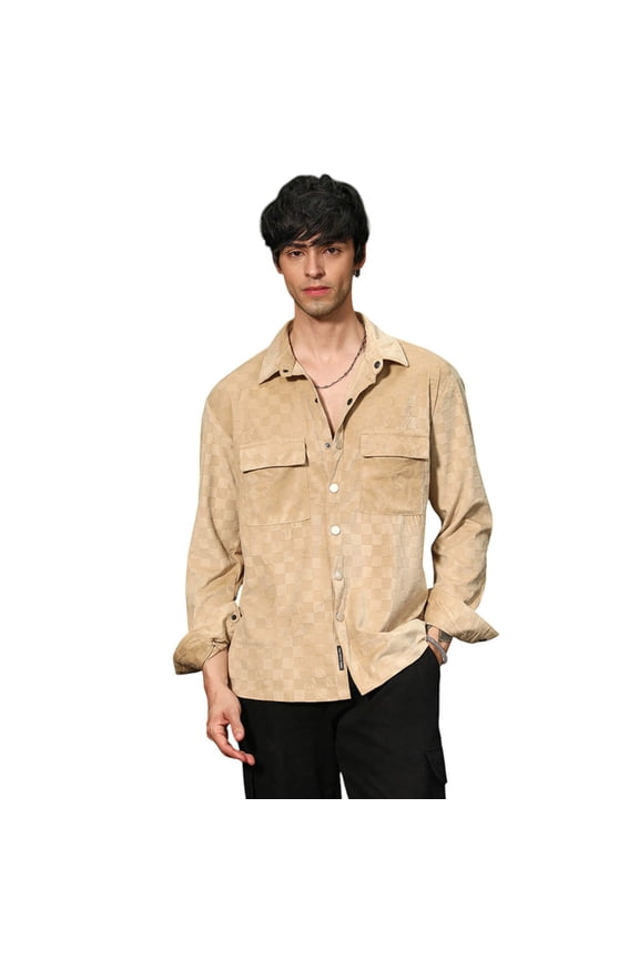 Cubic Velvet Utility Shacket