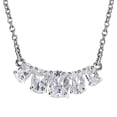thumbnail image 1 of Cubic Zirconia CZ  Mix Stainless Steel 925 Sterling Silver Necklace for Women Jewelry for Women Size 18" Ct 1.23 Birthday Christmas Gifts, 1 of 8
