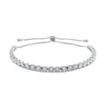 thumbnail image 1 of Cubic Zirconia CZ  Silvertone Tennis Bracelet for Women Jewelry for Women Size 6-9" Birthday Christmas Gifts, 1 of 5