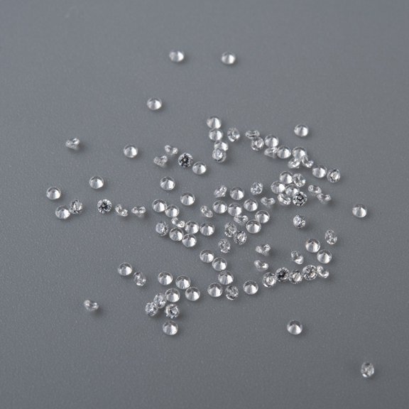 Cubic Zirconia Cabochons Grade A Faceted Diamond Clear 1mm