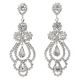 thumbnail image 1 of Cubic Zirconia Chandelier Earrings, 2.125 Inches, 1 of 1