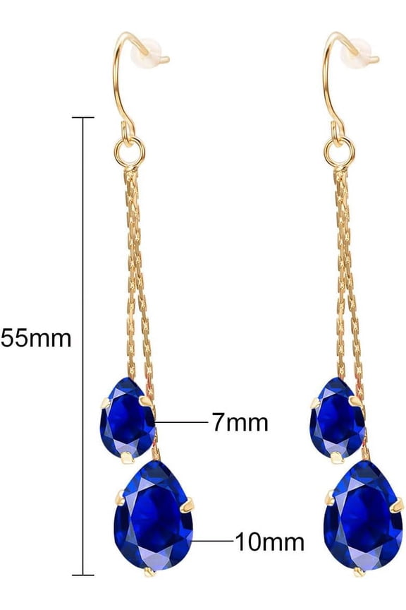 Cubic Zirconia Clip On Earrings - Women Hypoallergenic Comfortable Non Pierced Stud Earrings For Wedding And Dance Competitions, Clip-On Earrings Silver Gold[o3560]