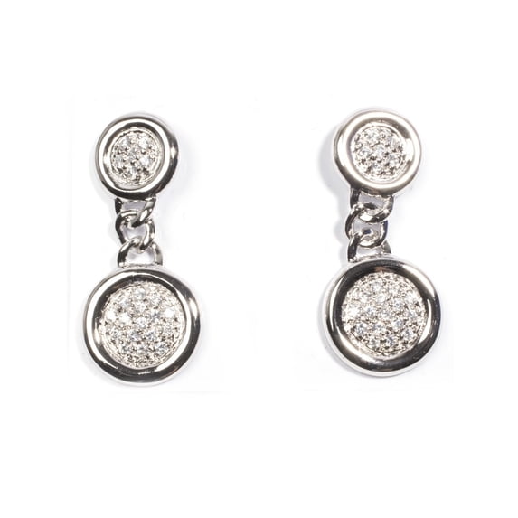 Cubic Zirconia Fashion Earrings Sterling Silver