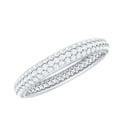 thumbnail image 1 of Rosec Jewels Cubic Zirconia Full Eternity Ring for Women, Anniversary Gift, 14K White Gold, US 12.50, 1 of 8