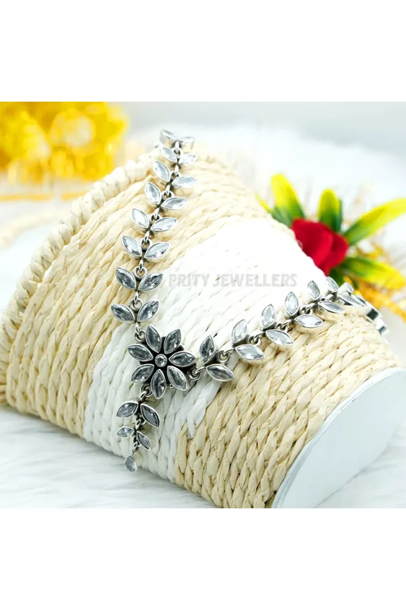 Cubic Zirconia Necklace 925 Sterling Silver Handmade Gemstone Jewelry Gift