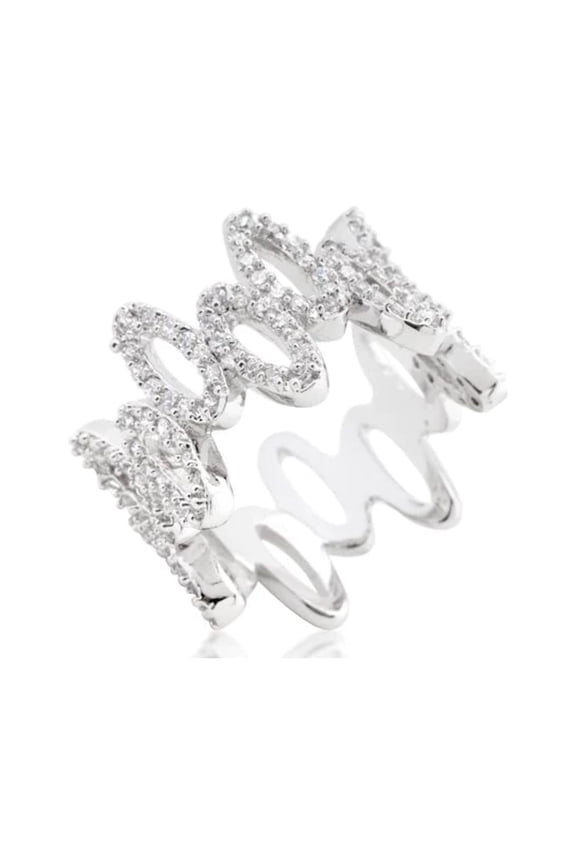 Cubic Zirconia Oval Fashion Ring