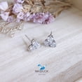 thumbnail image 1 of Cubic Zirconia / Sterling Silver 925 Earrings / Rhodium plated Nickel-Free / MadDuckJewels ER2102 / Thailand Jewelry, 1 of 6