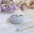 thumbnail image 1 of Cubic Zirconia / Sterling Silver 925 Ring / Rhodium plated Nickel-Free / MadDuckJewels RG1508 / Thailand Jewelry, 1 of 3