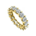 thumbnail image 1 of Cubic Zirconia Wedding Eternity Band 14K Yellow Gold, 1 of 9