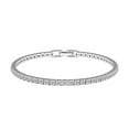 thumbnail image 1 of Shop LC Cubic Zirconia White Tennis Bracelet for Women Jewelry Valentines Day Gifts for Women Stackable Wedding Jewelry for Bride Gifts for Women 8" Ct 6.6 Birthday Gifts, 1 of 7