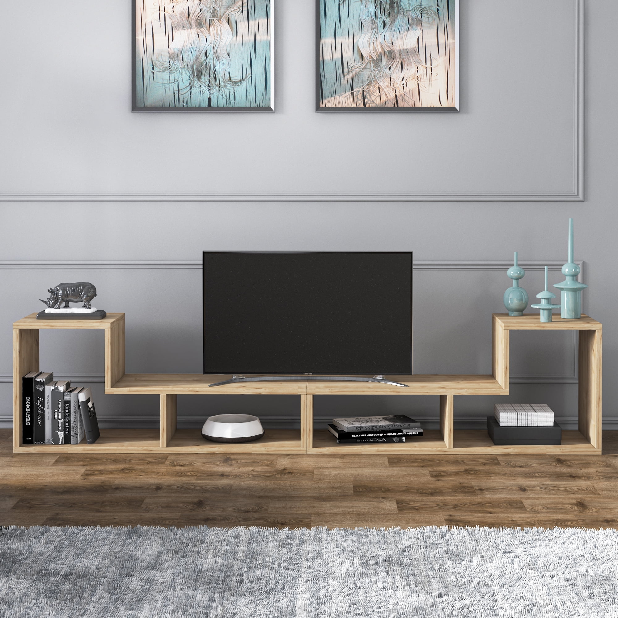 Cubicco Modern Engineered Wood TV Stand for TVs up to 55