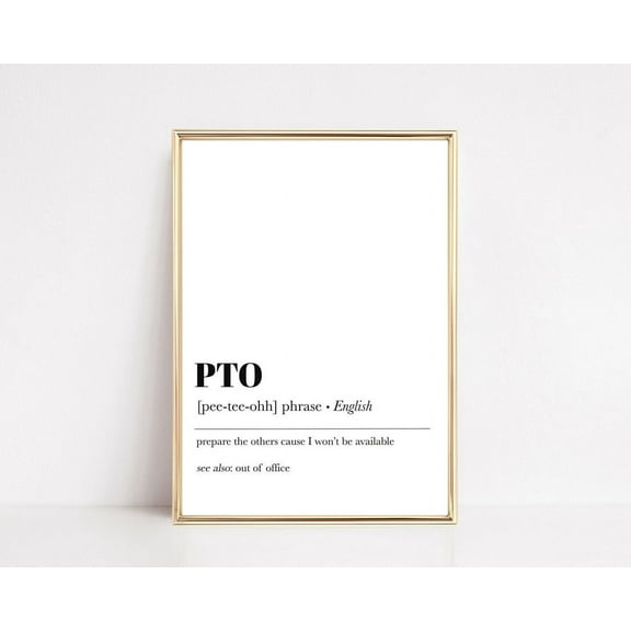 Cubicle Decor Office Wall Art Home Office Decor Pto Prepare The Others Definition Print Office Wall Decor Wall Art, Modern Wall Decor, 8x12 UNFRAMED