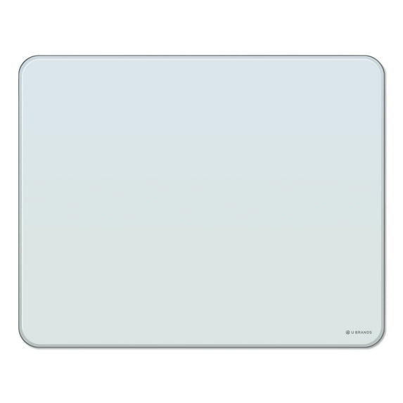 U Brands Cubicle Glass Dry Erase Board, 20 X 16, White