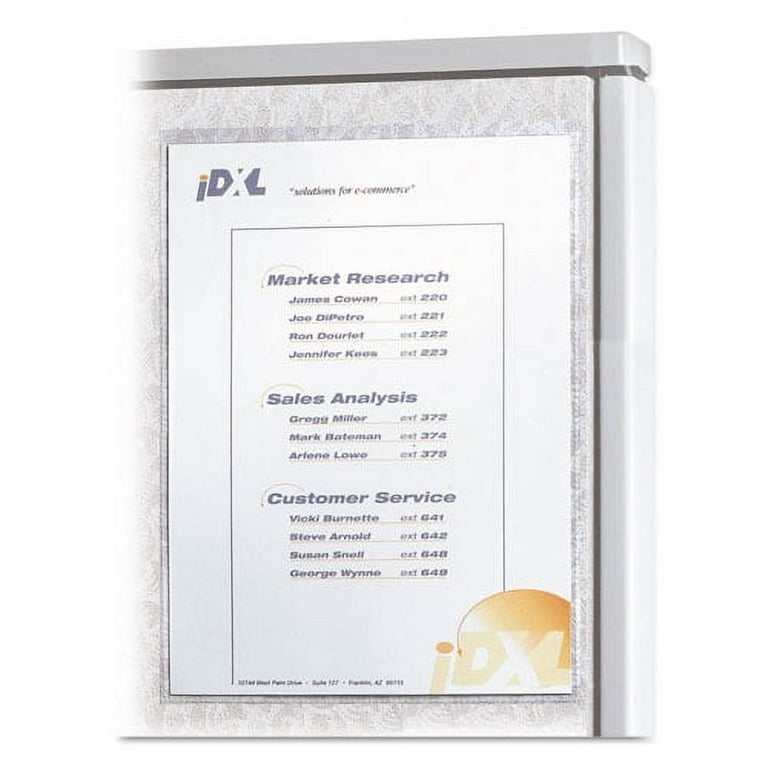 Cubicle Keepers Hook and Loop-Backed Display, 9.2 x 11.41, Velcro Mount, Clear, 2/Pack Cubicle Keepers Hook and Loop-Backed Display, 9.2 x 11.41, Velcro Mount, Clear, 2/Pack