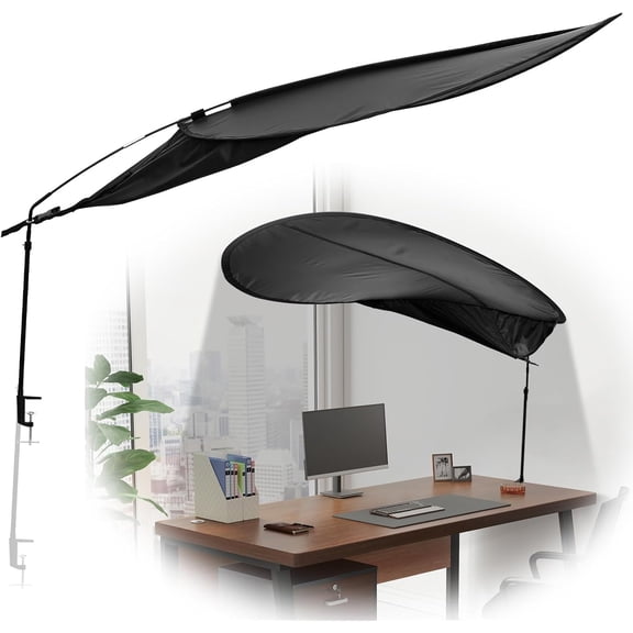 Cubicle Light Blocker Adjustable Cubicle Shade and Desk Canopy Essential for Partitions to Block Overhead Light and Glare