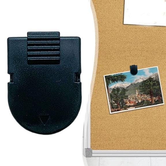 Cubicle Partition Clips - Fabric Panel Note Holder Hook - Sturdy Metal & Plastic Clip - For Memo Photo Document Organization - 25 Pack - Black