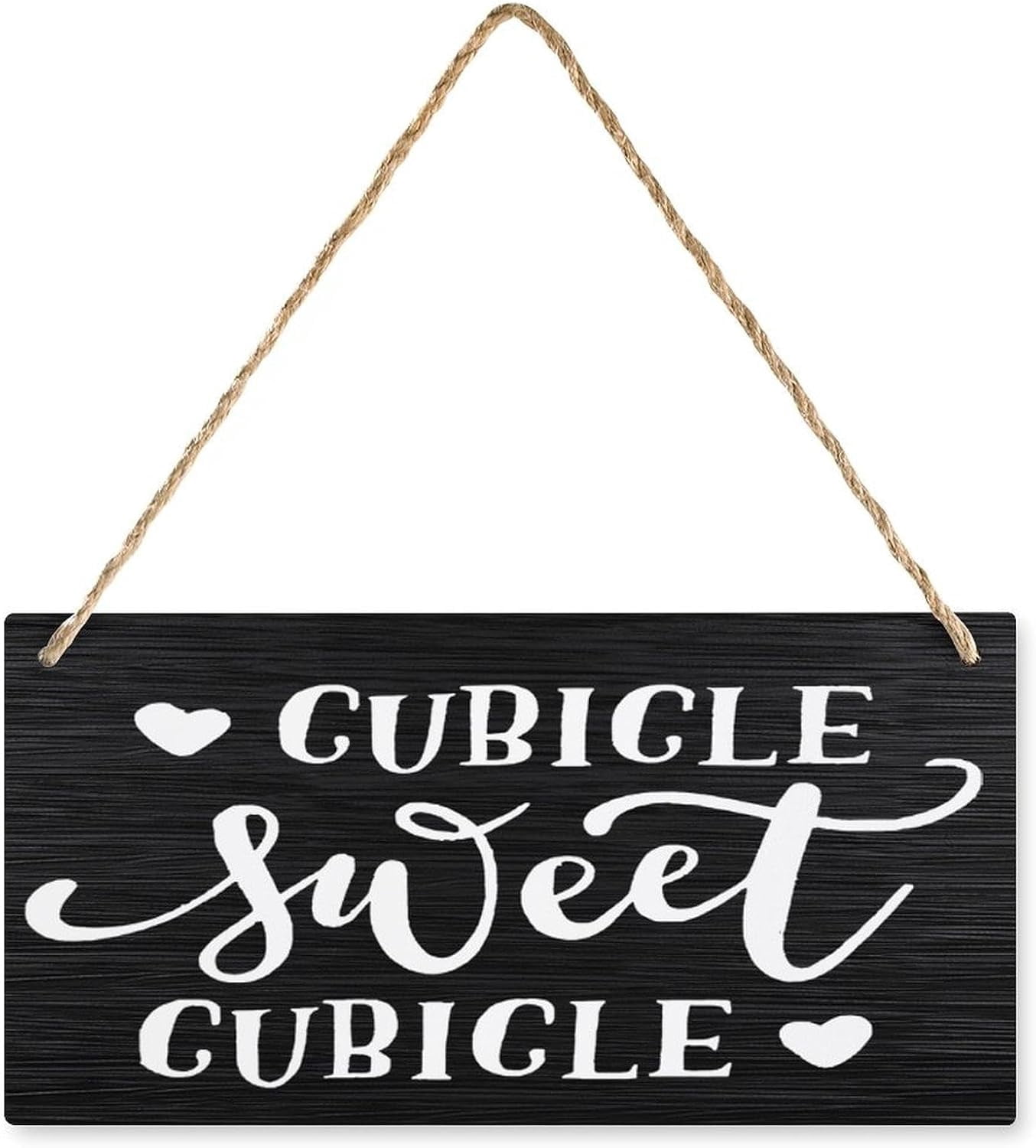 Cubicle Sweet Cubicle Hanging Printed Wooden Plaque - 12 x 8 Inch ...