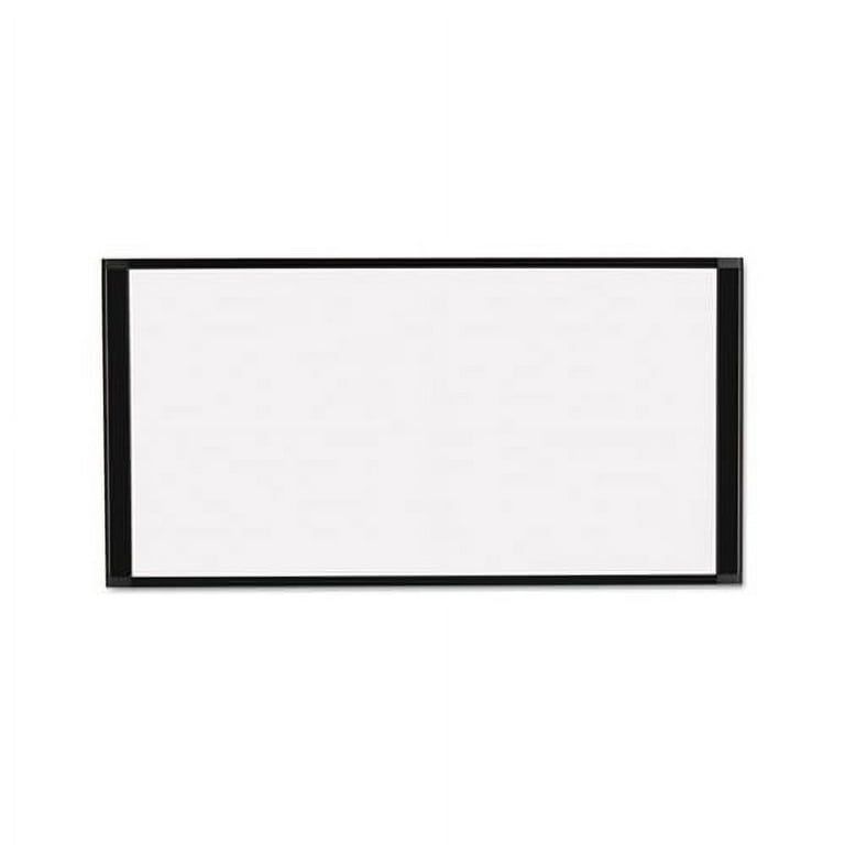 Cubicle Workstation Dry Erase Board, 36 x 18, White Surface, Black Aluminum Frame Cubicle Workstation Dry Erase Board, 36 x 18, White Surface, Black Aluminum Frame