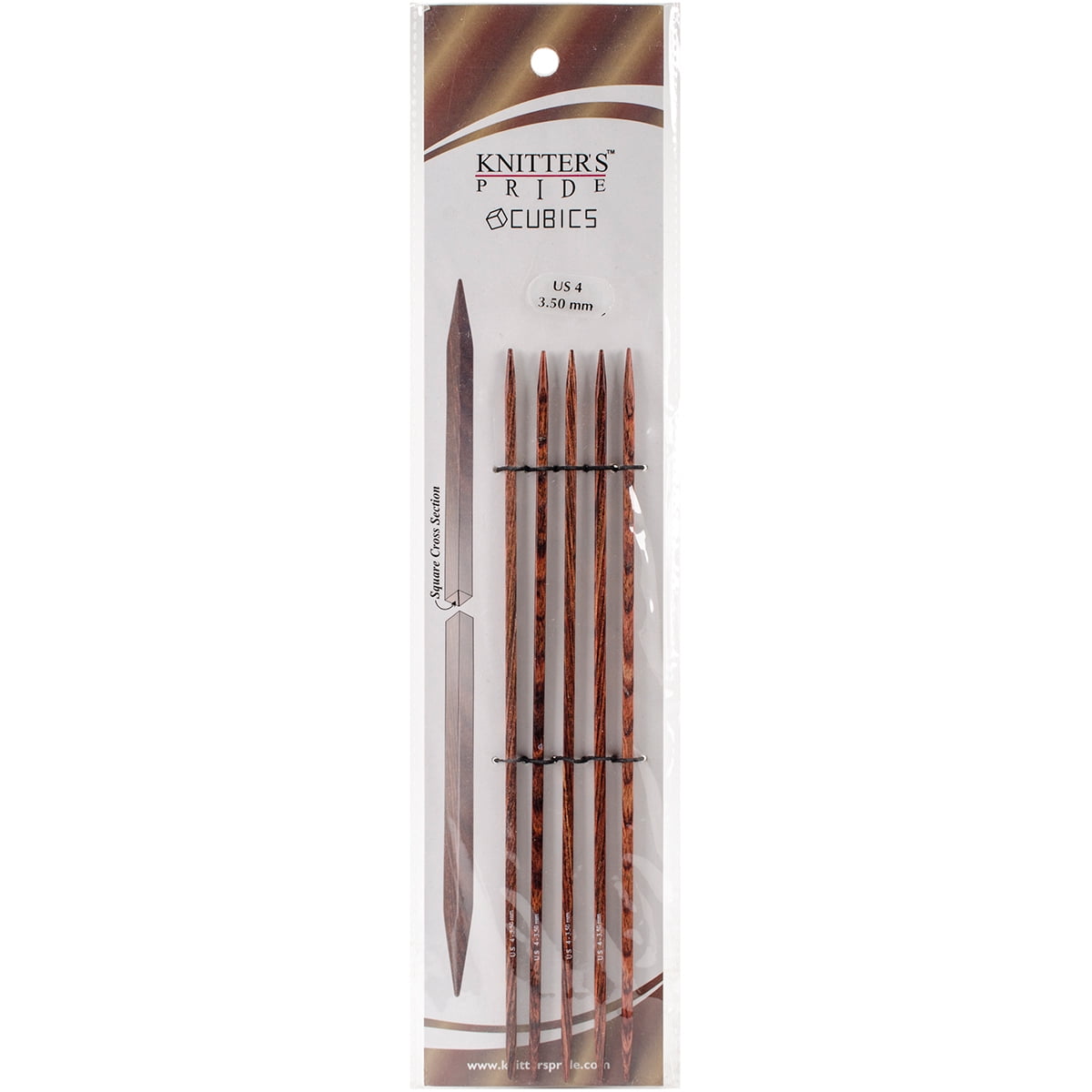 Knitter's Pride 4/3.5mm Cubics Double Pointed Needles, 8