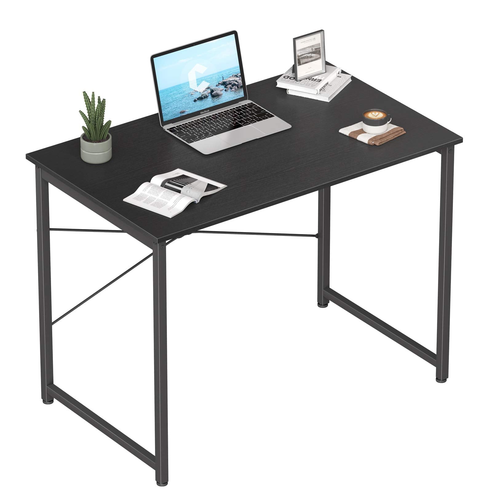 DESINO Computer Desk 40 Home Office Table Modern Simple Style Black Finish