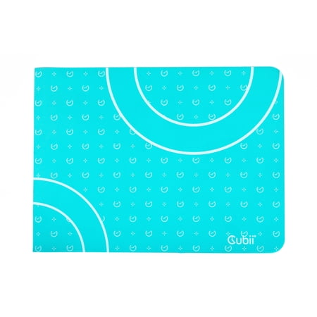 Cubii Grippii Non-Slip Elliptical Mat, 20 x 2675 in, 4 mm Thickness, Aqua, Thermoplastic Rubber