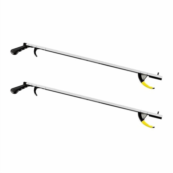 Cubii Health Lightweight 26" Easy-to-Use Reacher Grabber Tool, Aluminum, (2 Pack)