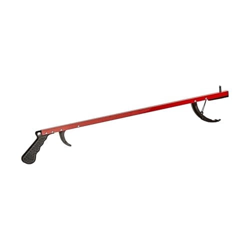 Cubii Health Lightweight 26" Easy-to-Use Reacher Grabber Tool, Aluminum, Red