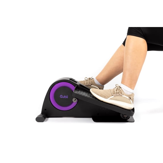 Cubii JR1, Compact Seated Elliptical Trainer, 8 Adjustable Magnetic Resistance Levels, Purple