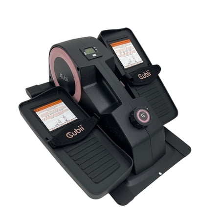 Cubii PINK JR2, Under Desk Bike Pedal Exerciser, Work from Home Fitness, Mini Seated Elliptical Machine